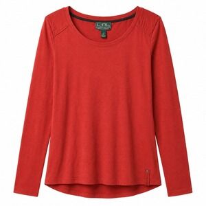 NWT$ L-RL Ralph Lauren Active Tshirt Top Sz M Red Pullover Stretch Everyday L/S